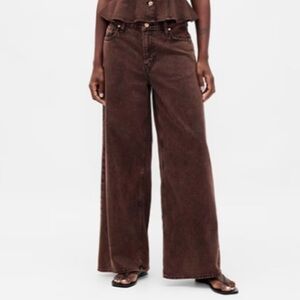 GAP Baggy Mid Rise Brown Jeans